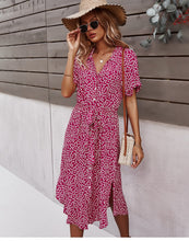 Load image into Gallery viewer, Casual Short Sleeve Midi Dress