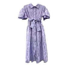 Load image into Gallery viewer, Elegant Solid Hollow Out Maxi Dress