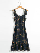 Load image into Gallery viewer, Vintage Strap Tie Ruffle Dress