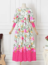 Load image into Gallery viewer, Vintage Floral Printed Maxi Dress