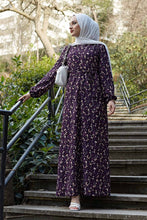 Load image into Gallery viewer, Elegant Flower Print Maxi Dress
