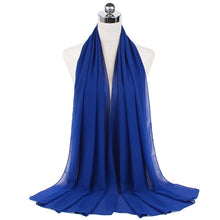 Load image into Gallery viewer, Women Solid Chiffon Scarf
