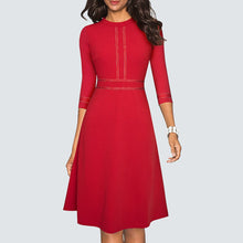 Load image into Gallery viewer, A Line Party Patchwork Dress.
