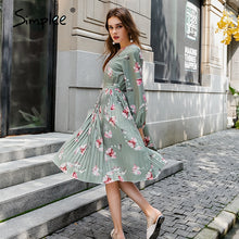 Load image into Gallery viewer, Classy Floral Print Dress

