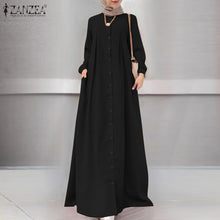 Load image into Gallery viewer, Long Sleeve Button Dress
