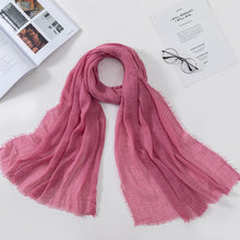 Load image into Gallery viewer, Plain Crinkled Scarf
