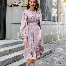 Load image into Gallery viewer, Classy Floral Print Dress
