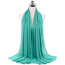 Load image into Gallery viewer, Women Solid Chiffon Scarf
