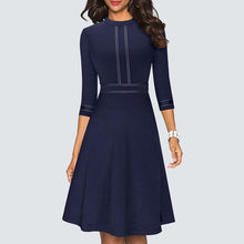 Load image into Gallery viewer, A Line Party Patchwork Dress.
