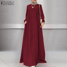 Load image into Gallery viewer, Long Sleeve Button Dress
