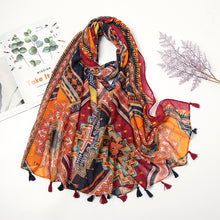 Load image into Gallery viewer, Aztec Floral Scarf
