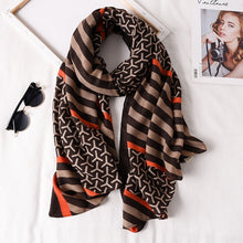Load image into Gallery viewer, Multicolor Plaid Viscose Scarves
