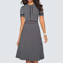 Load image into Gallery viewer, A Line Party Patchwork Dress.
