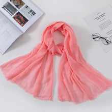 Load image into Gallery viewer, Plain Crinkled Scarf
