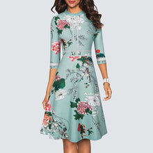 Load image into Gallery viewer, A Line Party Patchwork Dress.
