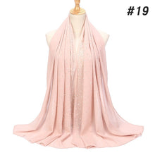 Load image into Gallery viewer, Plain Bubble Pearl Chiffon Scarf
