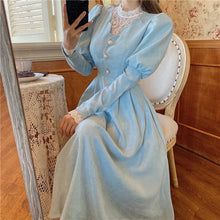 Load image into Gallery viewer, Blue Party Midi Dress
