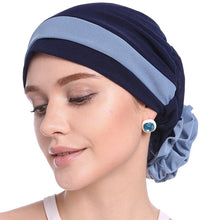 Load image into Gallery viewer, Flower Bun Turban
