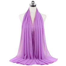 Load image into Gallery viewer, Women Solid Chiffon Scarf
