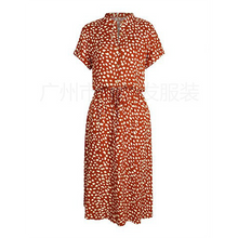 Load image into Gallery viewer, Polka Leopard Print Shirt Dress
