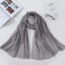 Load image into Gallery viewer, Plain Crinkled Scarf
