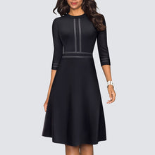 Load image into Gallery viewer, A Line Party Patchwork Dress.

