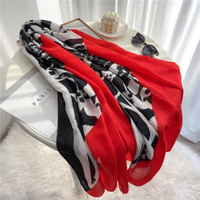 Load image into Gallery viewer, Multicolor Plaid Viscose Scarves
