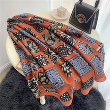 Load image into Gallery viewer, Multicolor Plaid Viscose Scarves
