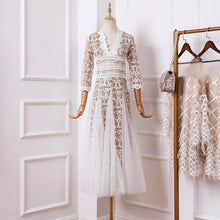 Load image into Gallery viewer, Women&#39;s Embroidery Mesh Dress
