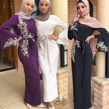 Load image into Gallery viewer, Pearl on Embroidery Abaya
