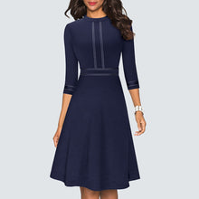 Load image into Gallery viewer, A Line Party Patchwork Dress.
