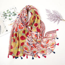 Load image into Gallery viewer, Aztec Floral Scarf
