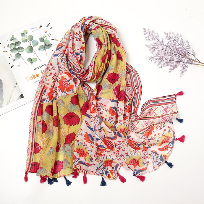 Aztec Floral Scarf