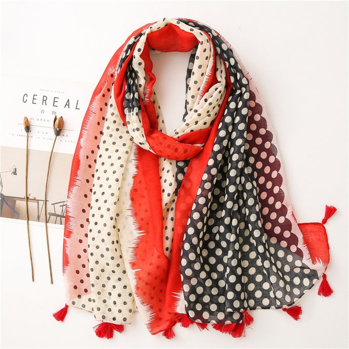 Dot Print Scarf