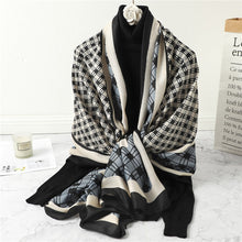 Load image into Gallery viewer, Multicolor Plaid Viscose Scarves

