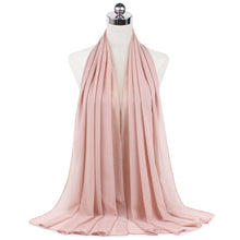 Load image into Gallery viewer, Women Solid Chiffon Scarf
