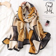 Load image into Gallery viewer, Multicolor Plaid Viscose Scarves
