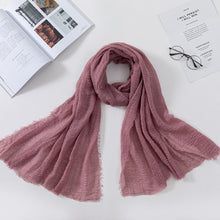 Load image into Gallery viewer, Plain Crinkled Scarf
