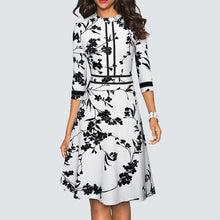 Load image into Gallery viewer, A Line Party Patchwork Dress.
