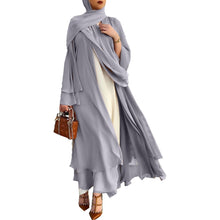 Load image into Gallery viewer, Solid Color Cardigan Abaya
