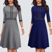 Load image into Gallery viewer, A Line Party Patchwork Dress.
