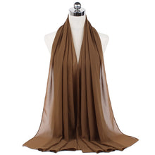 Load image into Gallery viewer, Women Solid Chiffon Scarf
