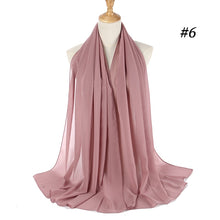 Load image into Gallery viewer, Plain Chiffon Scarf
