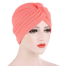 Load image into Gallery viewer, Solid Folds Pearl Turban
