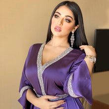 Load image into Gallery viewer, Diamond on Embroidery Abaya
