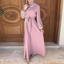 Load image into Gallery viewer, Flower Print Women Hijab Dress
