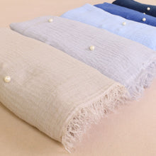 Load image into Gallery viewer, Crinkled Pearl Scarf
