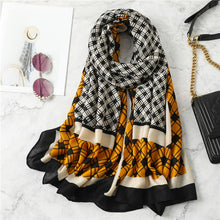Load image into Gallery viewer, Multicolor Plaid Viscose Scarves
