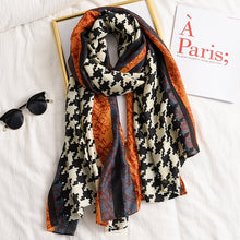Load image into Gallery viewer, Multicolor Plaid Viscose Scarves
