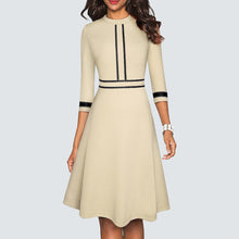 Load image into Gallery viewer, A Line Party Patchwork Dress.
